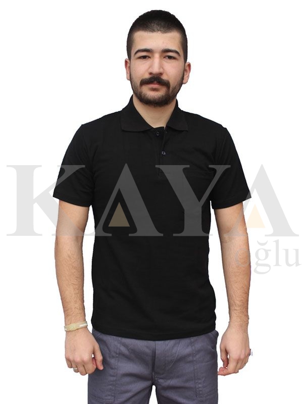T-SHIRT POLO YAKA - SİYAH