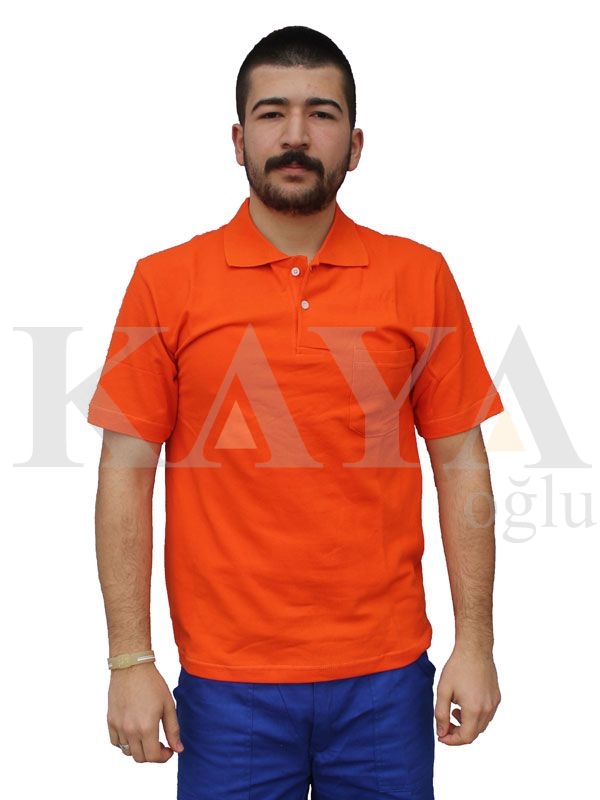 T-SHIRT POLO YAKA - TURUNCU