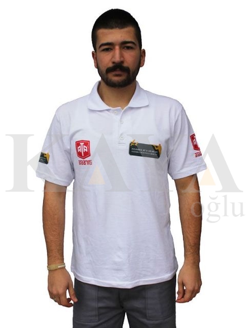 T-SHIRT POLO YAKA - BEYAZ