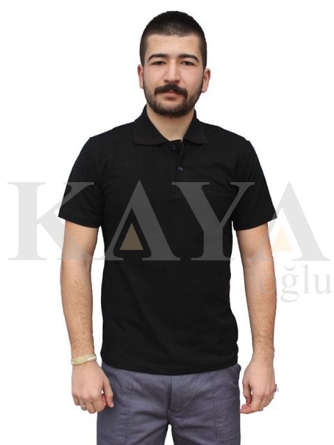 T-SHIRT POLO YAKA - SYAH
