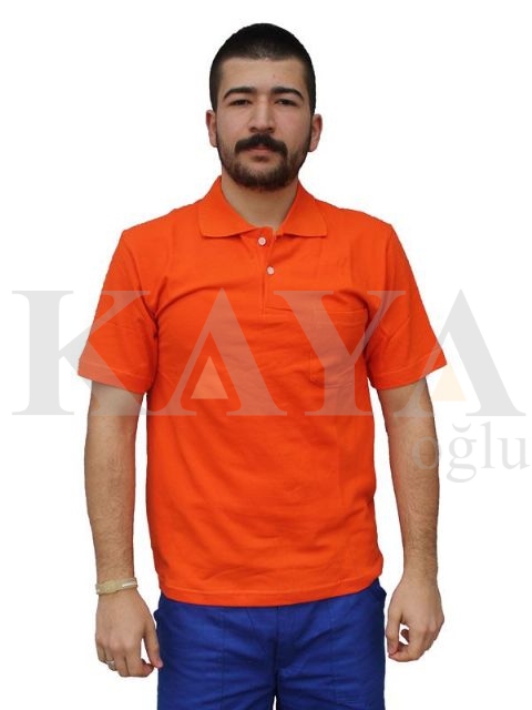 T-SHIRT POLO YAKA - TURUNCU