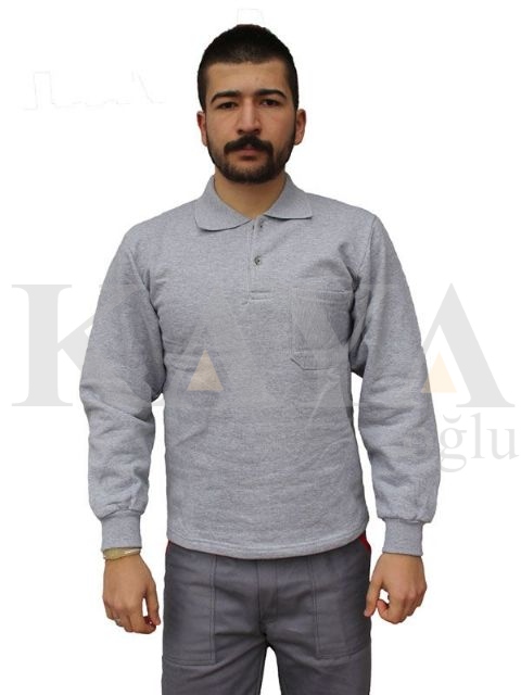 SWEAT SHIRT POLO YAKA - GR MELAJ