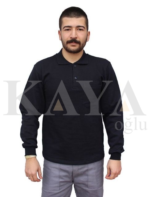 SWEAT SHIRT POLO YAKA - LACVERT
